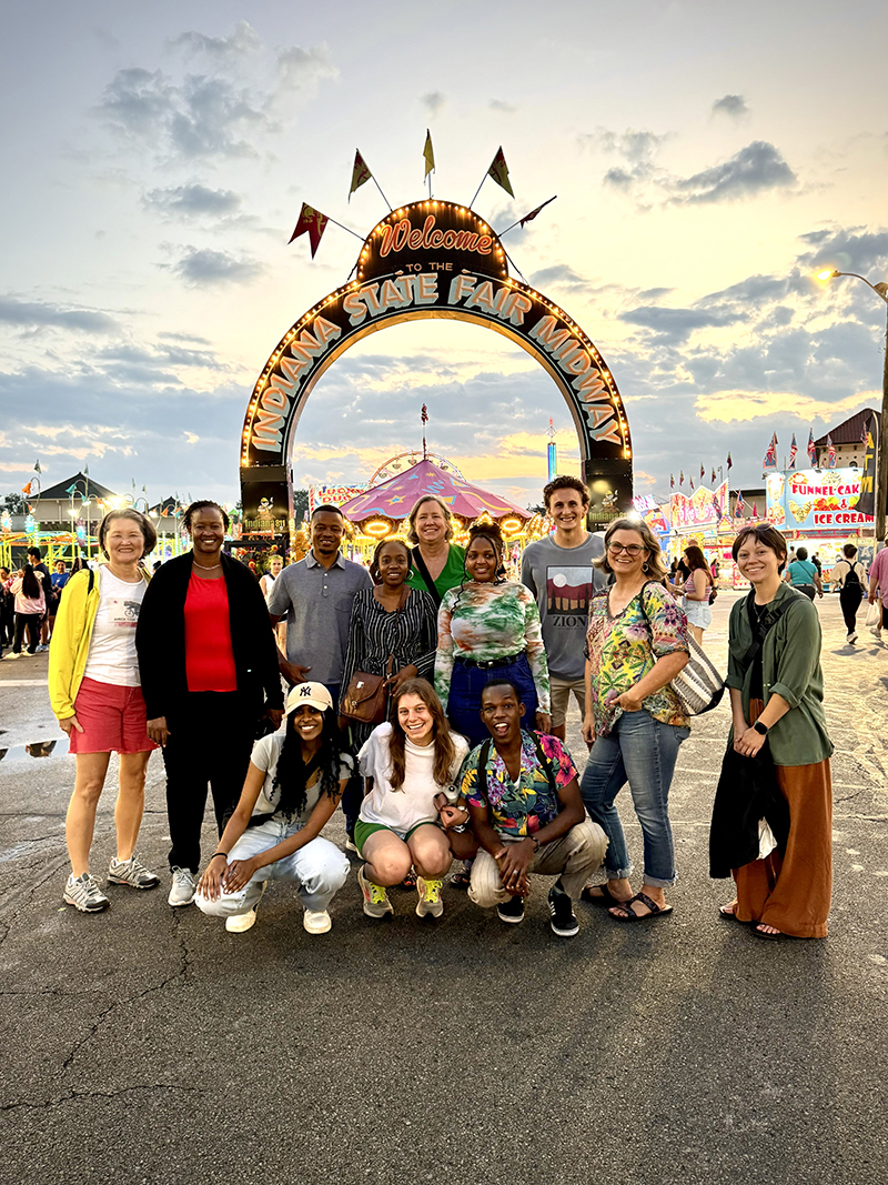 Kenyan and IU students and staff at Indiana State Fair